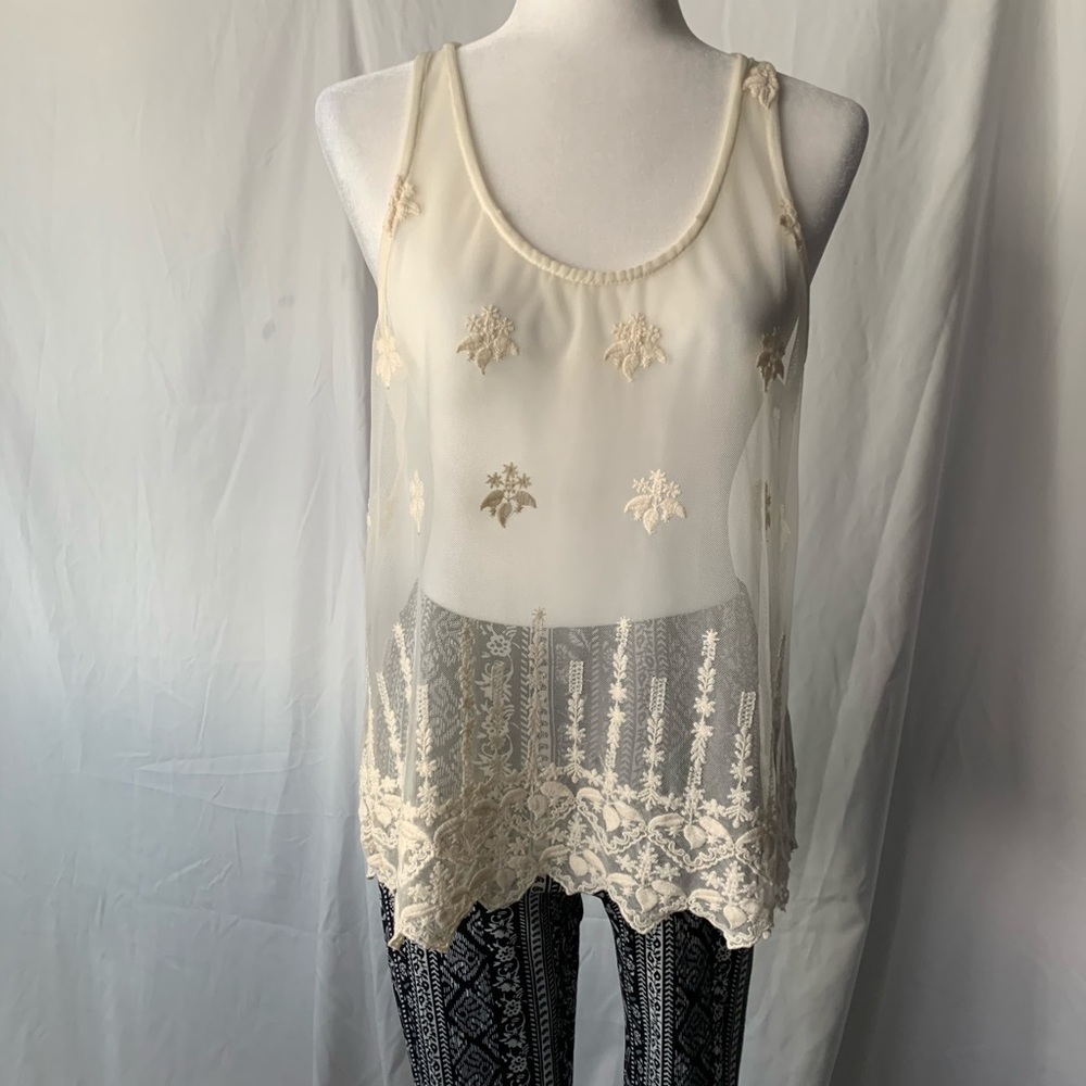 Sheer Lace Tank